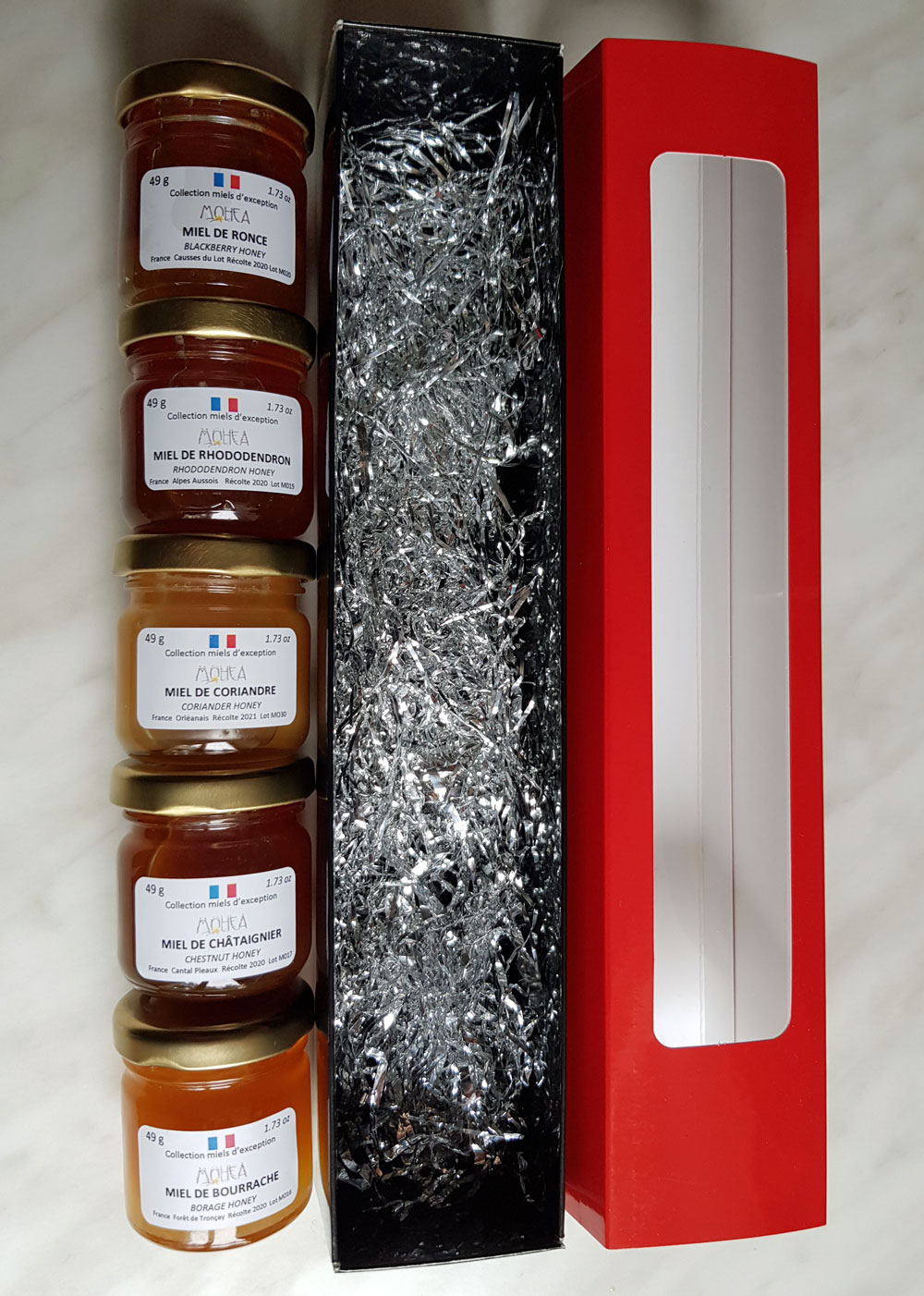 Coffret miels français n°1 pour Noël 2022 chez Mohea - Mohea