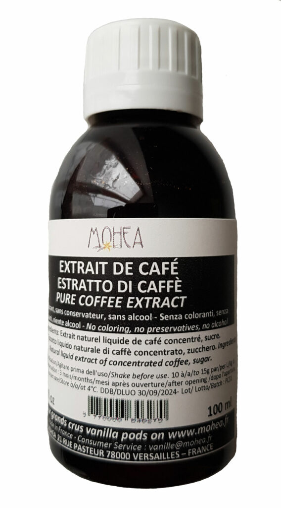 Extrait naturel de café liquide sucré 20 ml - Planète Gateau